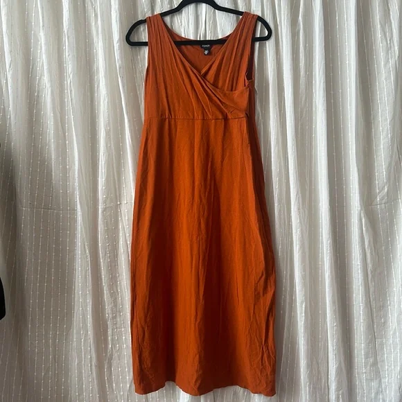 navy blue dress for baby girl Gabrielle Ruffled Mini Dress - Orange
